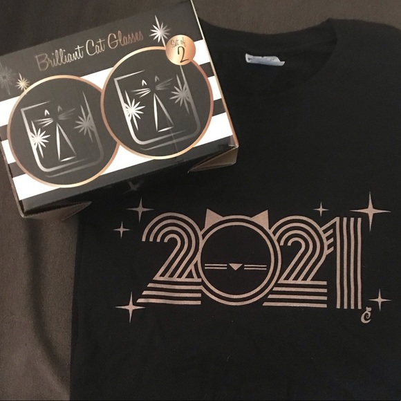 Cat Lady NWOT New Year’s Bundle - Glasses and Tee - Picture 3 of 12